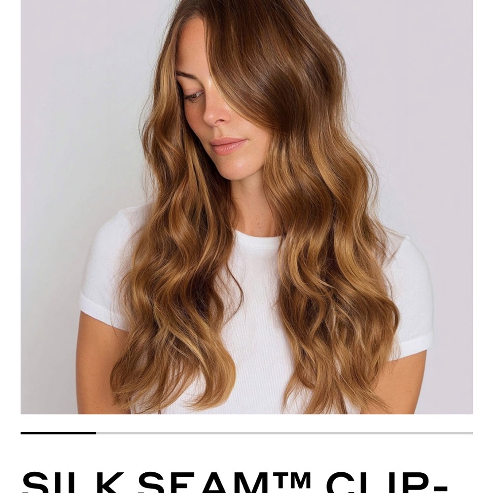 BELLAMI 22” Silk Seam Clip-In Hair Extensions - Chestnut Brown